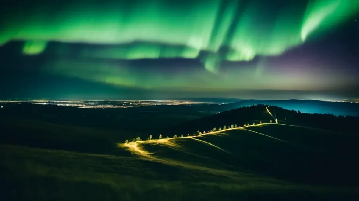 Cerul României s-a transformat într-un spectacol de lumini: Aurora Boreală vizibilă în aproape toate județele țării