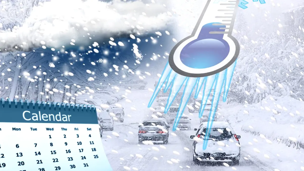 Când vin ninsorile în România, potrivit meteorologilor AccuWeather. Data când va ninge în marile orașe