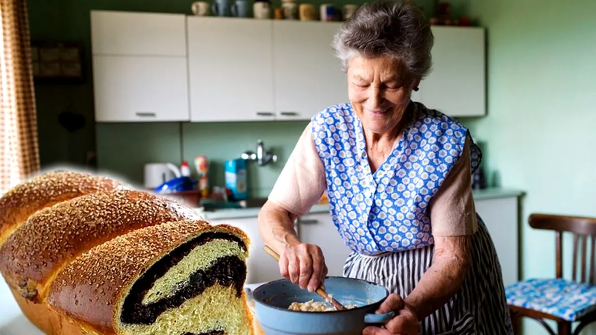 Secretul cozonacului care îți va aminti de copilărie. Iese pufos, rumen și se desface fâșii