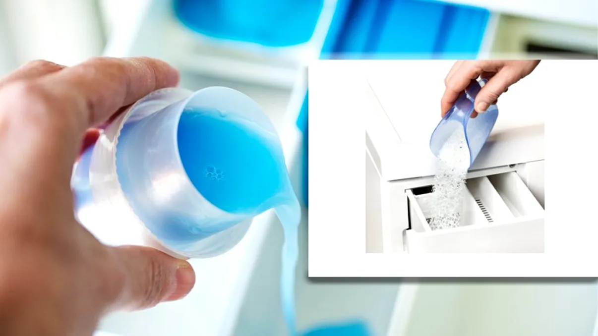 Cu ce să amesteci detergentul ca să curețe mai bine hainele. Ingredientul pe care să-l adaugi direct în cuva mașinii de spălat