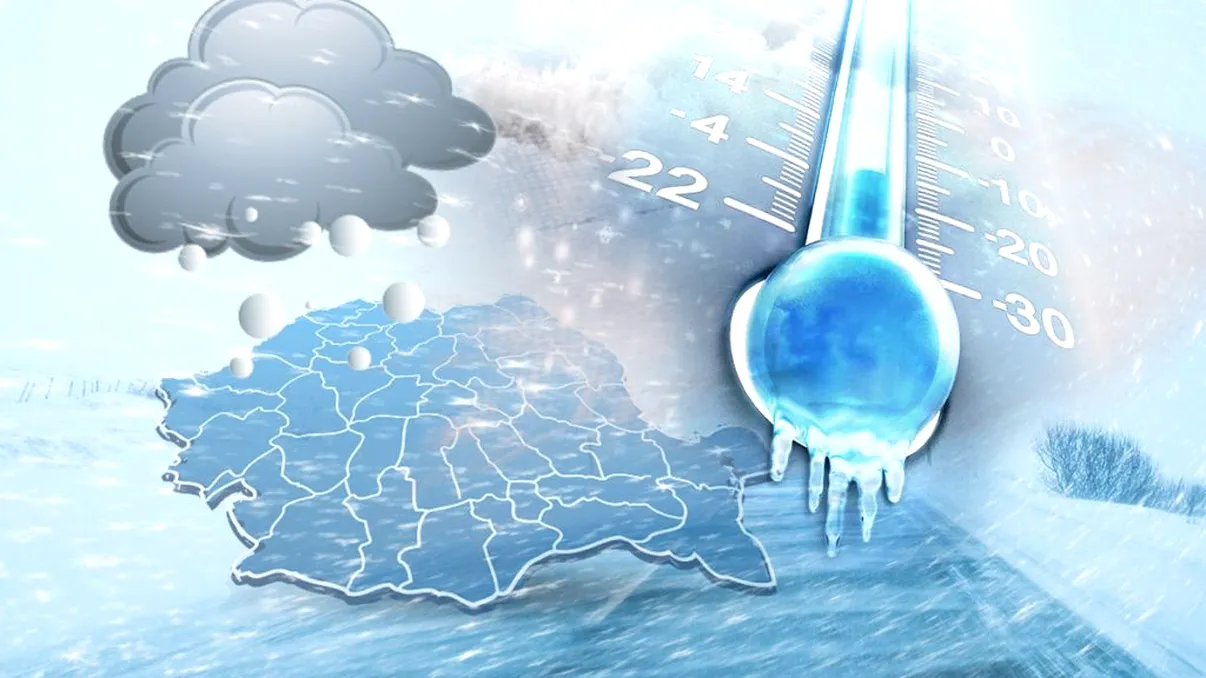 România, polul frigului în Europa. Miercuri, 15 ianuarie, s-au înregistrat -19 grade în țară, mai puține ca în Norvegia, Suedia sau Finlanda