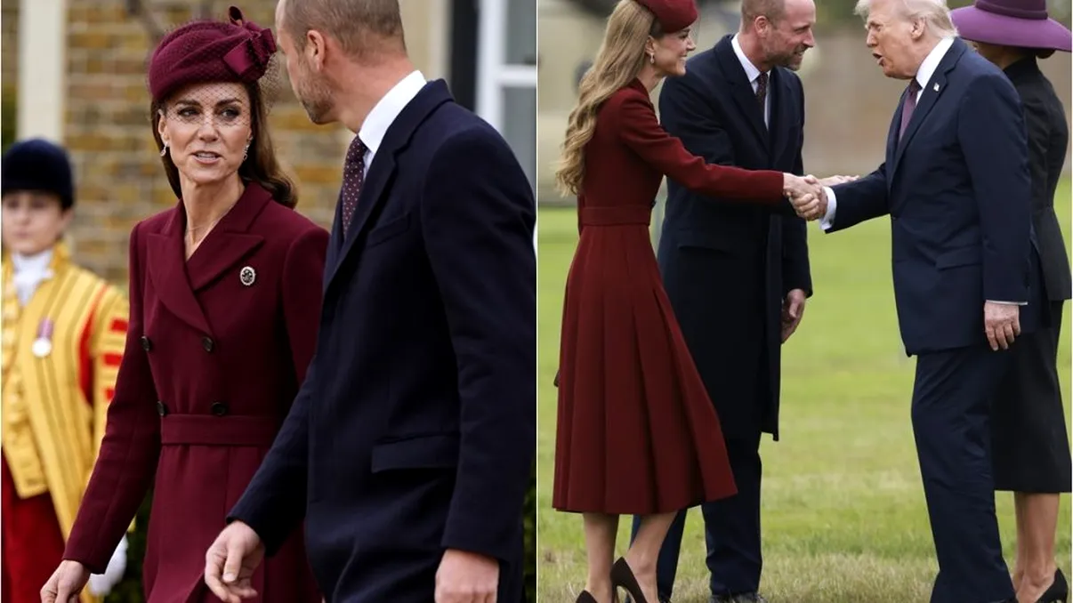 Gafa de protocol a lui Donald Trump la vizita de la Castelul Windsor. Momentul care i-a surprins pe Prințul William și Kate Middleton. Foto