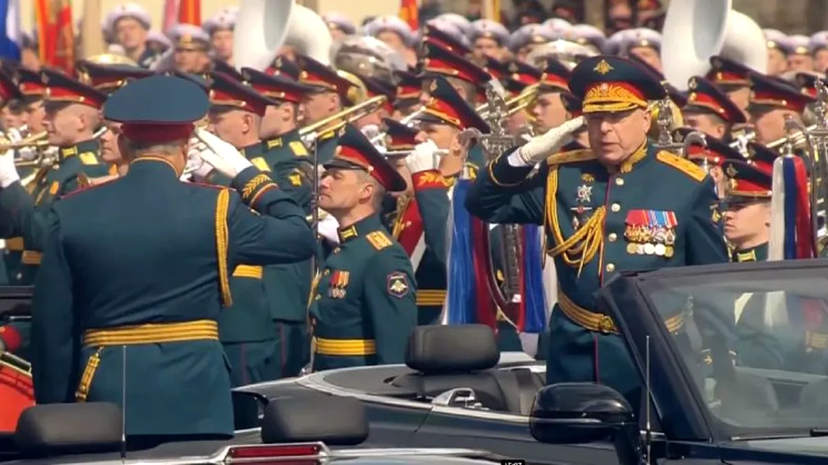 Zi importantă la Moscova. Vladimir Putin, discurs de Ziua Victoriei. Pe cer a apărut litera Z, simbolul războiului dus în Ucraina