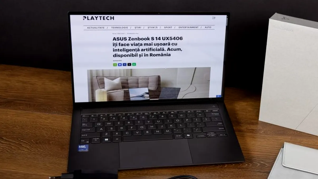 Zenbook S 14 UX5406: Laptop pentru viitor, alimentat de inteligența artificială