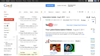 Gmail primeste Preview Pane