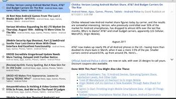 Google Reader primeste interfata noua pentru Honeycomb