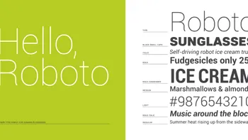 Google a pus la download fontul Android 4.0, Roboto