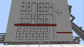 Matematica la un nou nivel - calculator creat in Minecraft