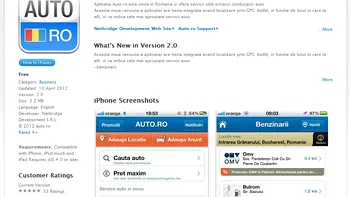 Aplicatia Auto.ro pentru iPhone, lansata si... testata