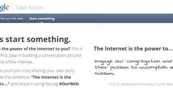 Google porneste o noua intitiva pro-internet - Take action!