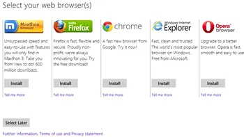 Microsoft te ajuta sa-ti alegi un browser si in Windows 8
