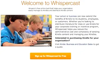 Whispercast ajuta la implementarea Kindle-urilor in educatie