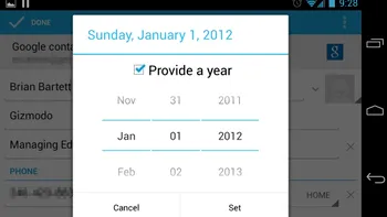 Pentru Android 4.2 calendarul are doar 11 luni