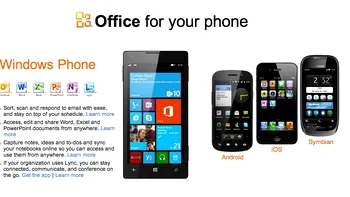 Microsoft Office ajunge pe iOS si Android... in curand