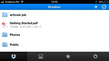 DropBox schimba designul pe iOS prin noul update