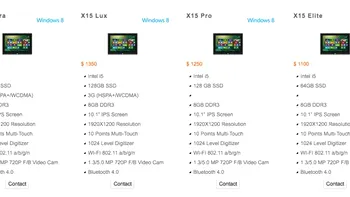 Kupa X15 -  tablete cu Windows 8 si Core i7