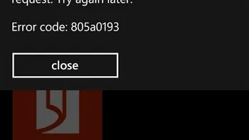 Windows Phone Marketplace, in eroare