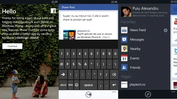 Facebook pentru WP8 devine subit asa cum trebuie