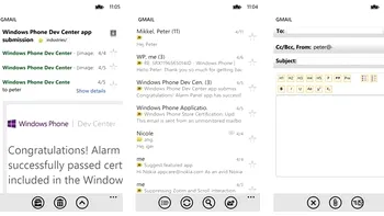 Aplicatia Gmail este portata cu succes de pe iPhone pe WP8