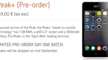 S-a dat drumul la Geeksphone Peak+, un smartphone cu Firefox OS