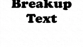 Cum sa te desparti prin SMS: Breakup Text