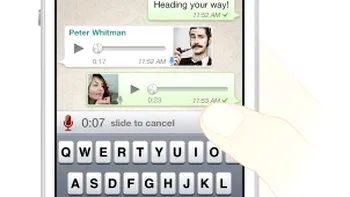 Noul WhatsApp vine cu transmisiuni de mesaje in format voce
