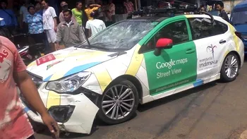 Nici masinile Google Street View nu sunt imune la dezastre