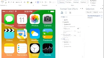 Ecranul principal din iOS 7 a fost realizat in Microsoft Word? [+VIDEO]