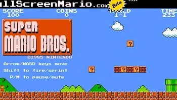 Full Screen Mario este o versiune in format HTML5 a popularului joc
