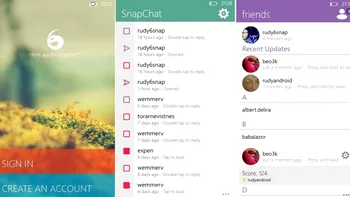 6snap este clientul neoficial de Snapchat perfect pentru WP8