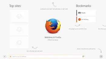 Interfaţa Mozilla Firefox pentru Windows 8 ajunge pe internet