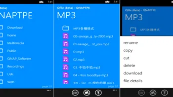 Aplicație QNAP gratuită pentru controlul sistemelor NAS, pentru Windows Phone 8