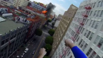 O dronă și o cameră GoPro te despart de a fi... Superman!