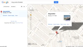 Google Maps localizează... droguri - într-un bloc