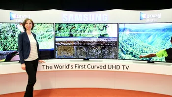 Samsung a lansat televizoarele UHD curbate