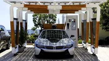 BMW dezvăluie stația solară de încărcare pentru automobilele electrice