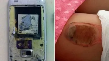 Un nou Samsung explodat - Un Galaxy S2 a ars o fetiţă de 7 ani