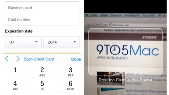 Safari din iOS 8 îți completează datele de card din poze