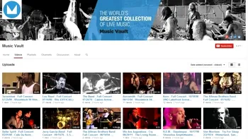 Music Vault vă oferă gratuit pe YouTube 12.000 de concerte senzaţionale