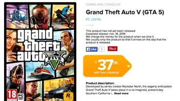 GTA V ne cucerește PC-urile din toamnă. Un magazin online l-a pus deja la precomandă
