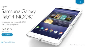 Samsung Galaxy Tab 4 Nook - tabletă pentru pasionații de cărți 
