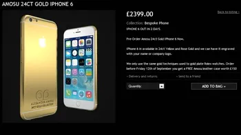 Încă nelansat, iPhone 6 din aur masiv este deja la precomandă