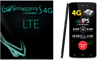 Allview V1 Viper S 4G, primul telefon 4G de la o companie românească