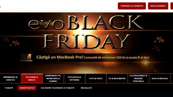 Black Friday 2014 Evomag - Promoții la laptopuri, tablete și smartphone-uri