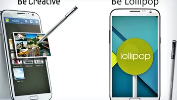 Samsung are cea mai bună veste de Crăciun: Galaxy Note 2 primește Lollipop