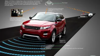 Mașina care evită singură gropile de la Jaguar Land Rover