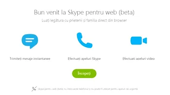 Folosiţi Skype din browser de oriunde, inclusiv din România -  Skype for Web