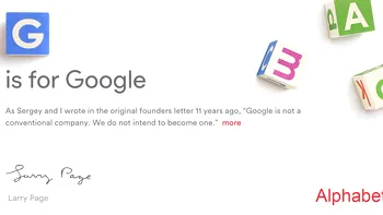 Google s-a reinventat complet în Alphabet şi vine cu un nou CEO