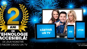 Concurs: Un televizor cadou, prin produsele UTOK