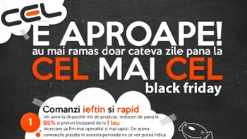 Black Friday 2015 la CEL.ro: reduceri de până la 95%